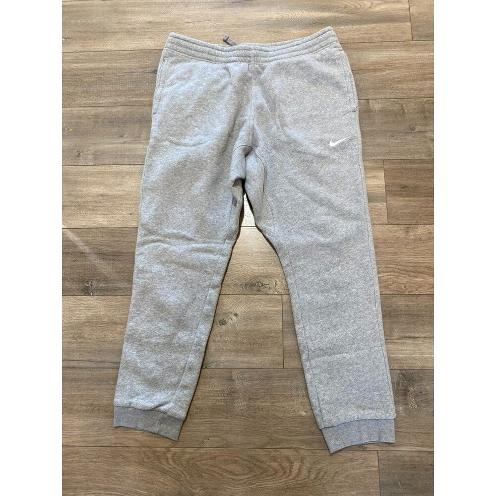 Nike Club Fleece Jogger Mens XL Gray Pocket Sweatpants 826431-063 Cuffed Tapered